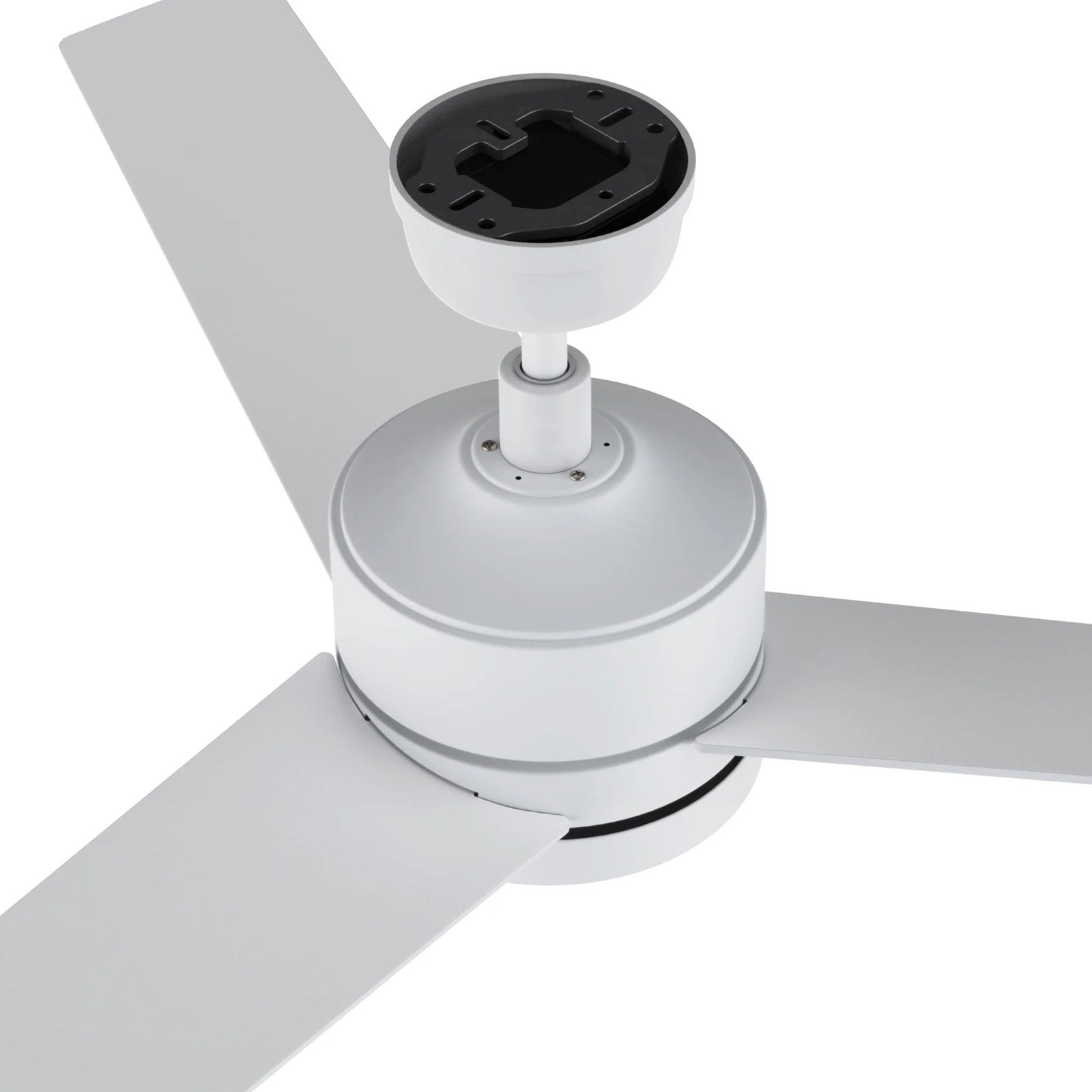 Carro Santana 52in 3-Blade Ceiling Fan | White Plywood Blades and Integrated LED | Living Room & Bedroom | 52 x 52 x 15 in | Model CFW523E5-L12-W1-1