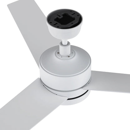 Carro Santana 52in 3-Blade Ceiling Fan | White Plywood Blades and Integrated LED | Living Room & Bedroom | 52 x 52 x 15 in | Model CFW523E5-L12-W1-1