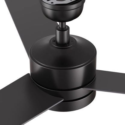 Carro Santana 52in 3-Blade Ceiling Fan | Black Plywood Blades and Wall Control | Living Room & Bedroom | 52 x 52 x 15 in | Model CFW523E5-N10-B2-1