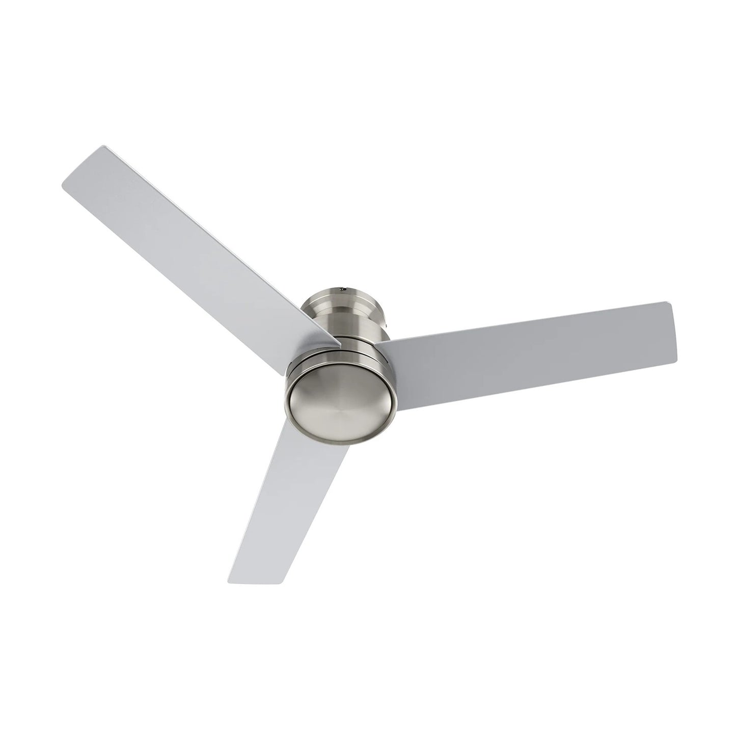 Carro Santana 52in 3-Blade Flush Mount Ceiling Fan | Brushed Nickel Plywood Blades | Low Ceiling Rooms & Bedrooms | 52 x 52 x | Model CFW523E5-N10-SJ-1-FM