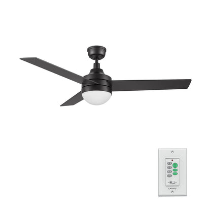 Carro Kimball 52in Ceiling Fan | Black Plywood Blades and Integrated LED | Living Room & Bedroom | 52 x 52 x 16.9 in | Model CFW523E6-L12-B2-1
