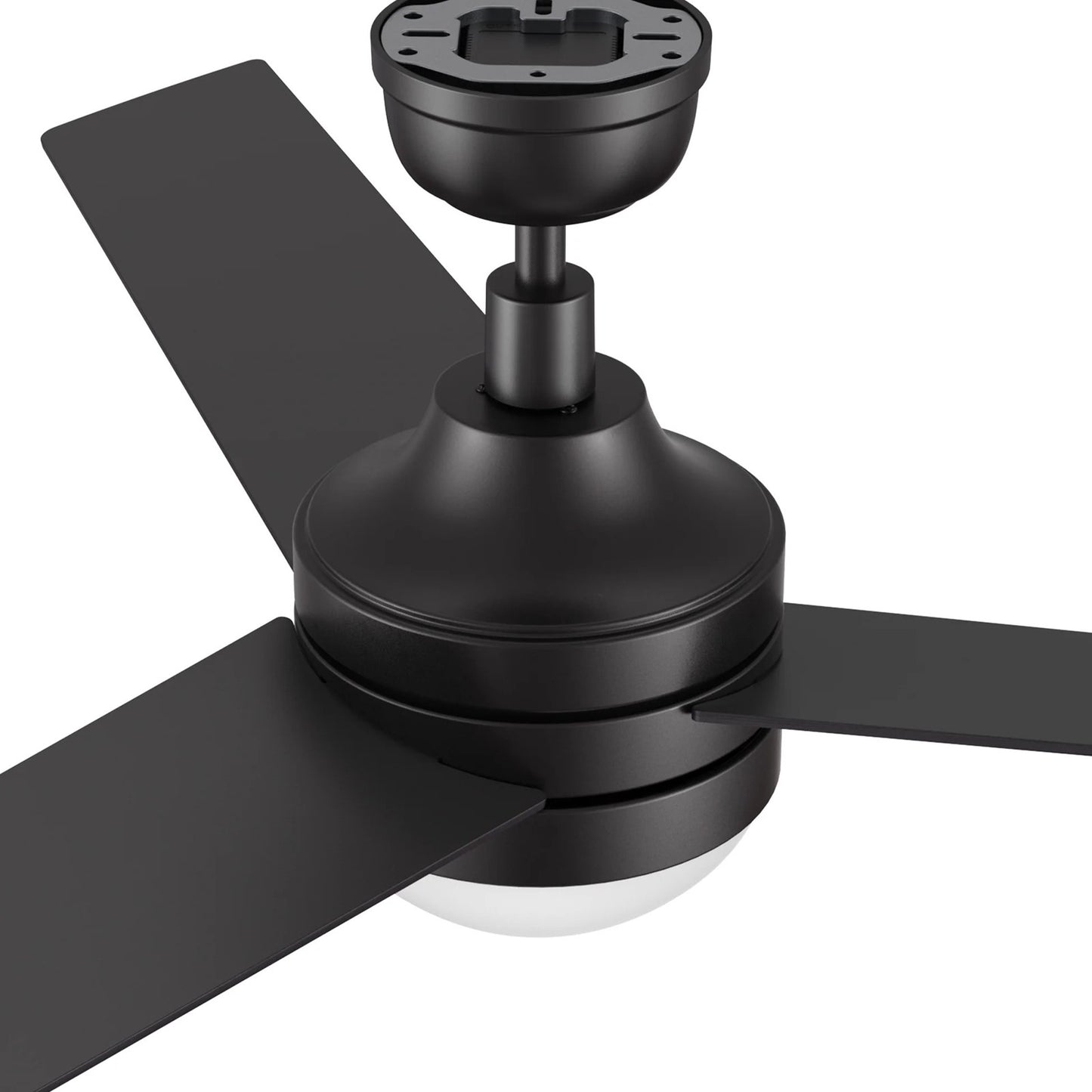Carro Kimball 52in Ceiling Fan | Black Plywood Blades and Integrated LED | Living Room & Bedroom | 52 x 52 x 16.9 in | Model CFW523E6-L12-B2-1