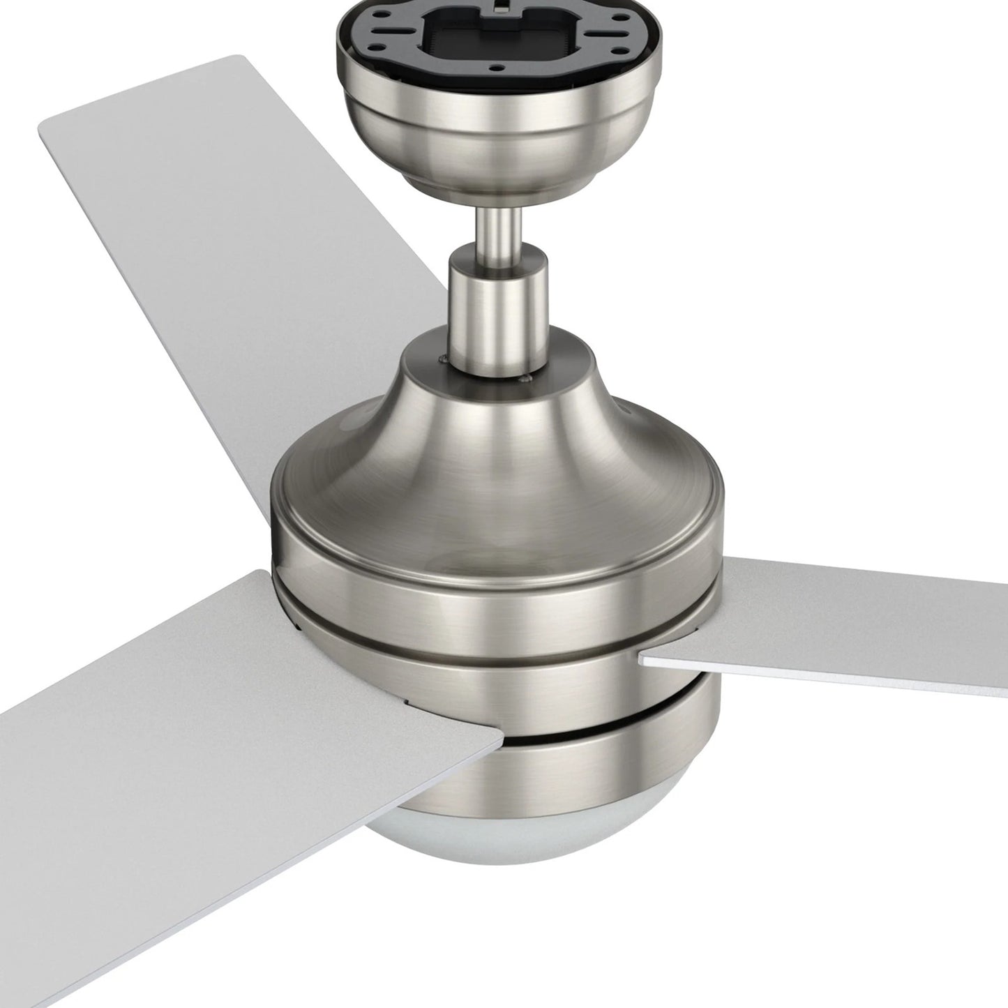 Carro Kimball 52in Ceiling Fan | Brushed Nickel Plywood Blades and Integrated LED | Living Room & Bedroom | 52 x 52 x 16.9 in | Model CFW523E6-L12-SJ-1