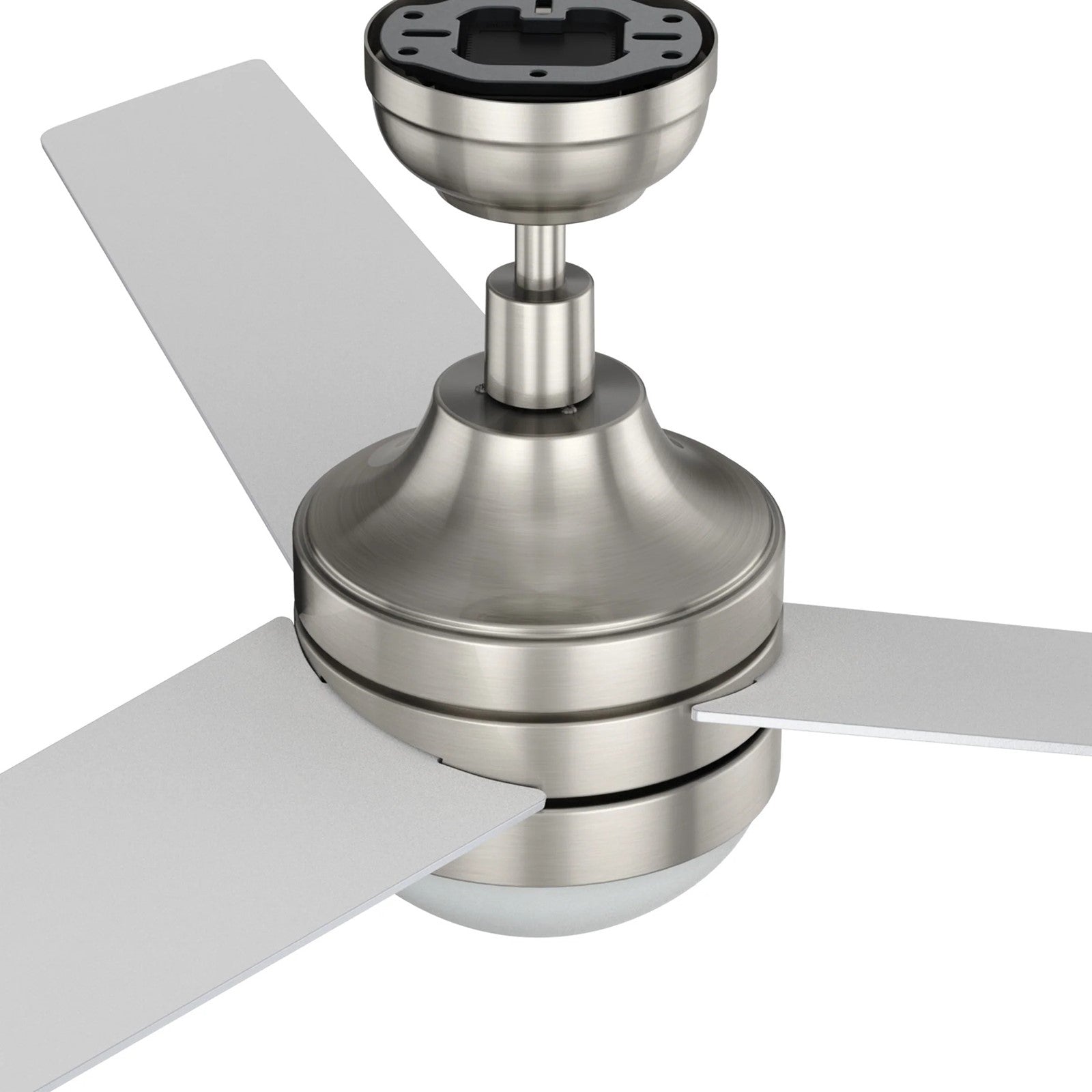 Carro Kimball 52in Ceiling Fan | Brushed Nickel Plywood Blades and Integrated LED | Living Room & Bedroom | 52 x 52 x 16.9 in | Model CFW523E6-L12-SJ-1