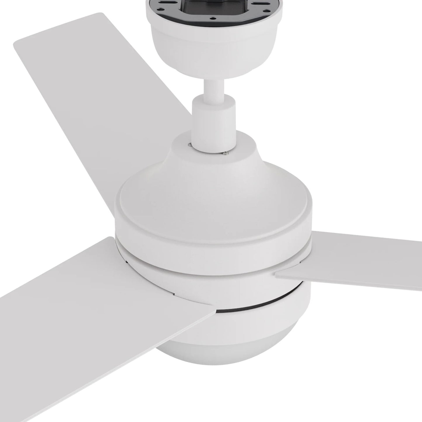 Carro Kimball 52in Ceiling Fan | White Plywood Blades and Integrated LED | Living Room & Bedroom | 52 x 52 x 16.9 in | Model CFW523E6-L12-W1-1