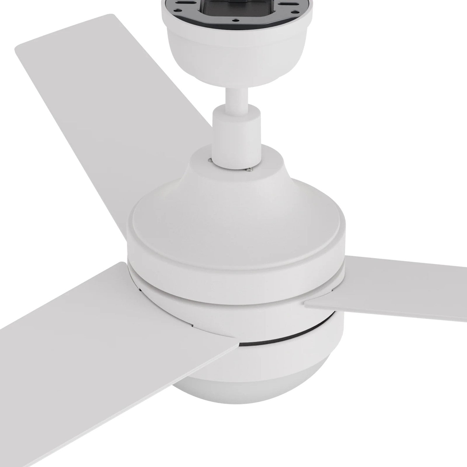 Carro Kimball 52in Ceiling Fan | White Plywood Blades and Integrated LED | Living Room & Bedroom | 52 x 52 x 16.9 in | Model CFW523E6-L12-W1-1