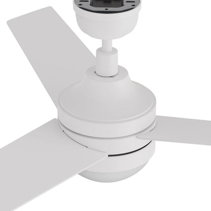 Carro Kimball 52in Ceiling Fan | White Plywood Blades and Integrated LED | Living Room & Bedroom | 52 x 52 x 16.9 in | Model CFW523E6-L12-W1-1