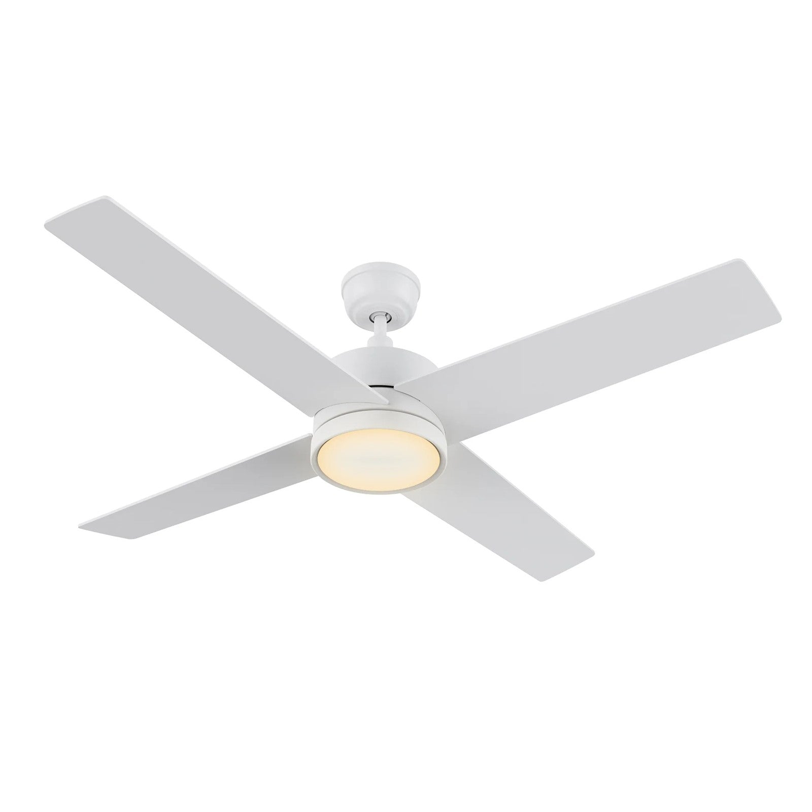 Carro Santana 52in 4-Light Ceiling Fan | White Plywood Blades | Living Room & Bedroom | 52 x 52 x 15 in | Model CFW524E5-L12-W1-1