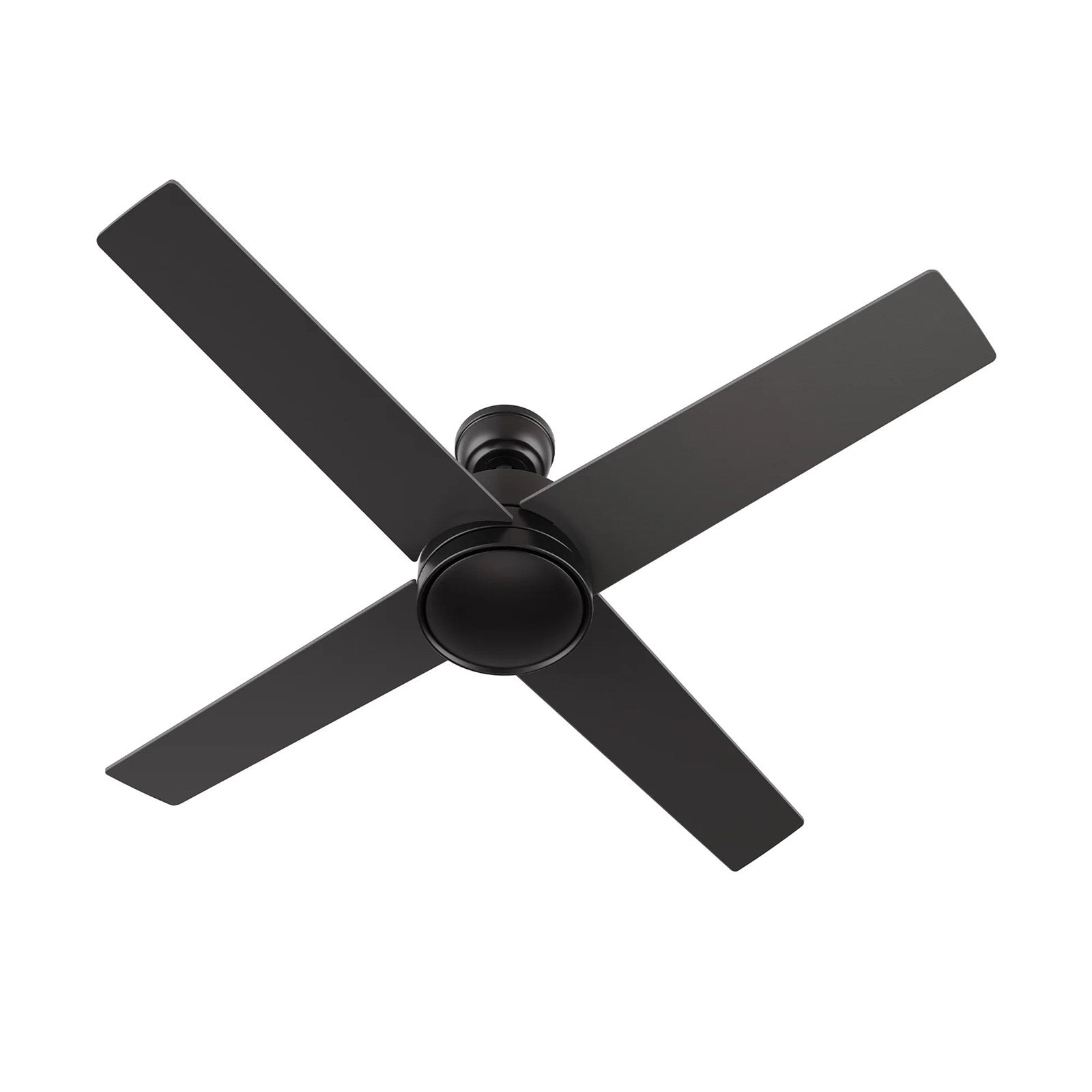 Carro Santana 52in 4-Blade Ceiling Fan | Modern Black and Plywood | Indoor Living Room & Bedroom | 52 x 52 x 15.1 in | Model CFW524E5-N10-B2-1