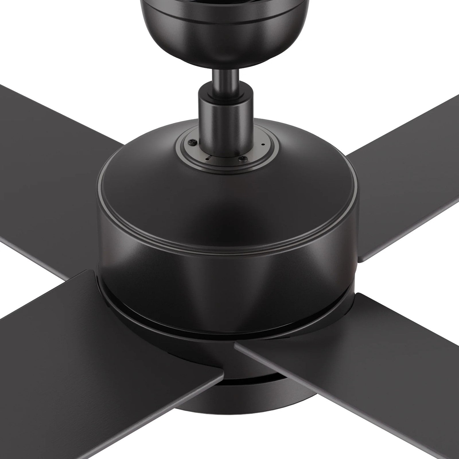 Carro Santana 52in 4-Blade Ceiling Fan | Modern Black and Plywood | Indoor Living Room & Bedroom | 52 x 52 x 15.1 in | Model CFW524E5-N10-B2-1