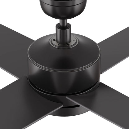 Carro Santana 52in 4-Blade Ceiling Fan | Modern Black and Plywood | Indoor Living Room & Bedroom | 52 x 52 x 15.1 in | Model CFW524E5-N10-B2-1