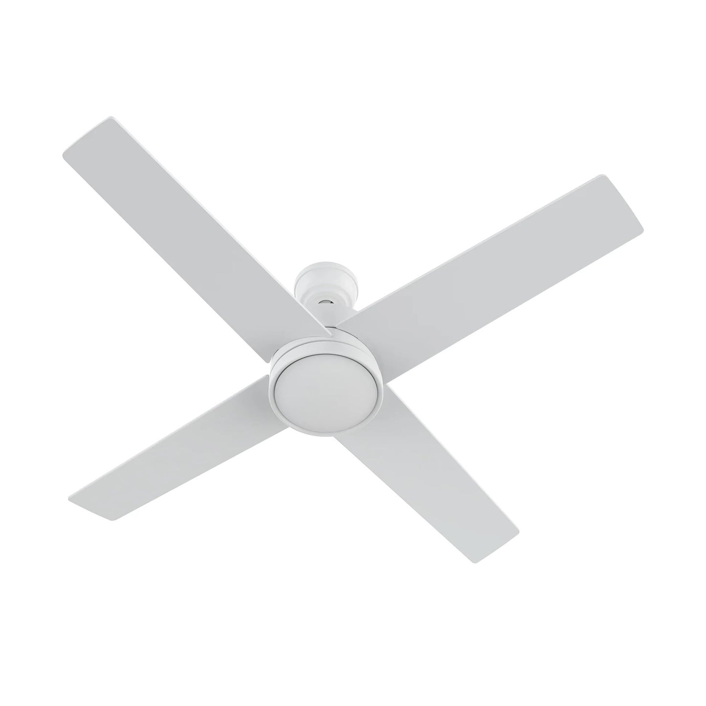 Carro Santana 52in 4-Blade Ceiling Fan | White Plywood Blades and White Finish | Indoor Living Room & Bedroom | 52 x 52 x 15.1 in | Model CFW524E5-N10-W1-1
