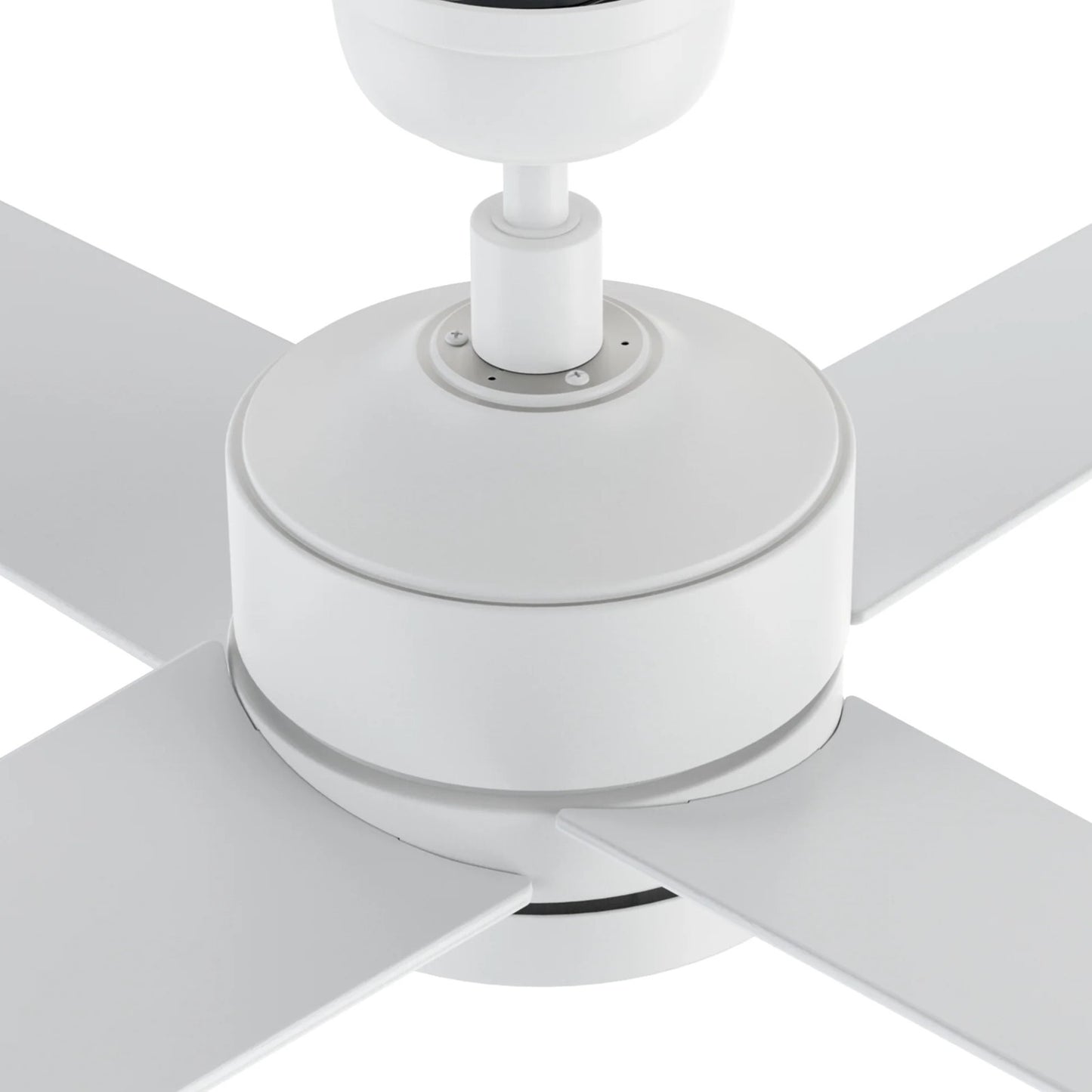 Carro Santana 52in 4-Blade Ceiling Fan | White Plywood Blades and White Finish | Indoor Living Room & Bedroom | 52 x 52 x 15.1 in | Model CFW524E5-N10-W1-1