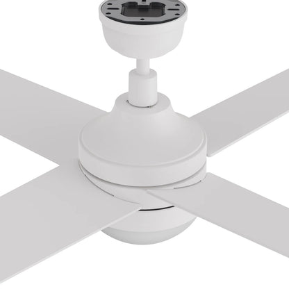 Carro Kimball 52in 4-Blade Ceiling Fan | White Plywood Blades and Integrated LED | Living Room & Bedroom | 16.9 x 52 x 52 in | Model CFW524E6-L12-W1-1