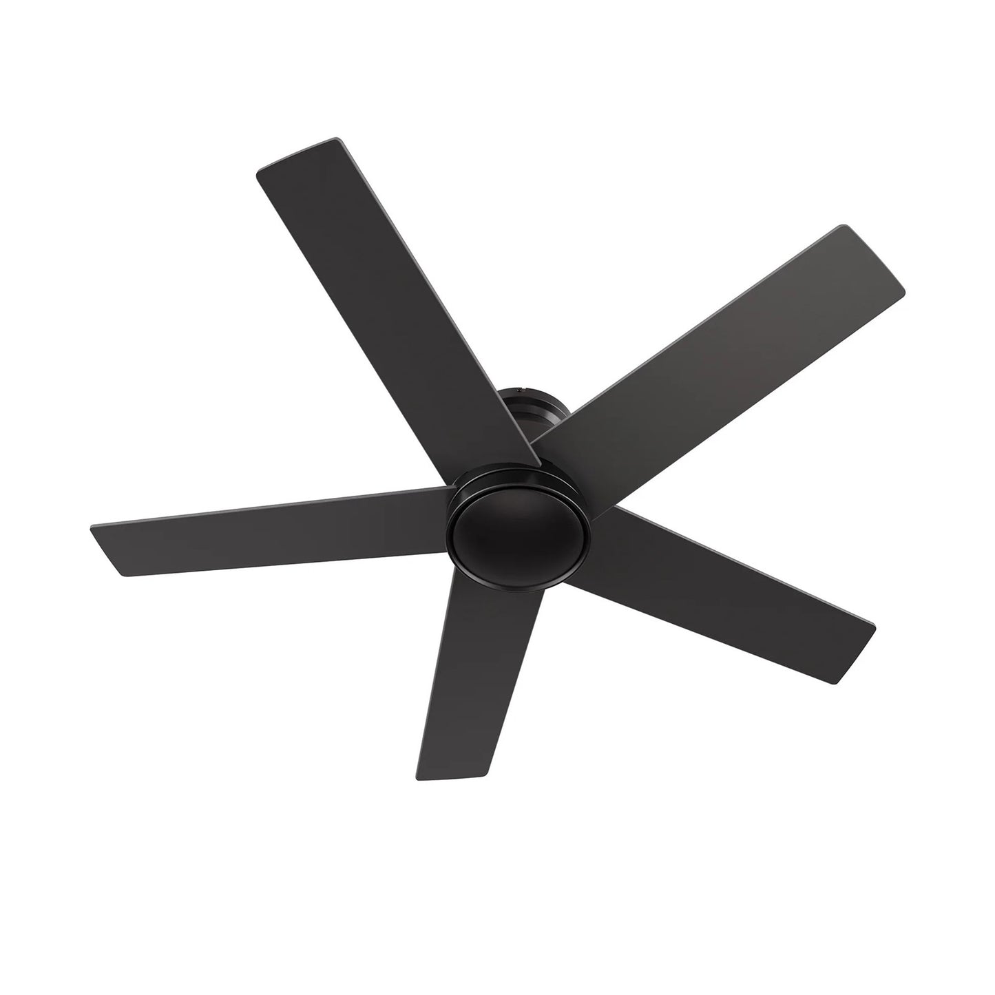 Carro Santana 52in Flush Mount Ceiling Fan | Modern Black Plywood Blades | Indoor Living Room & Bedroom | 52 x 52 x 11 in, DC | Model CFW525E5-N10-B2-1-FM