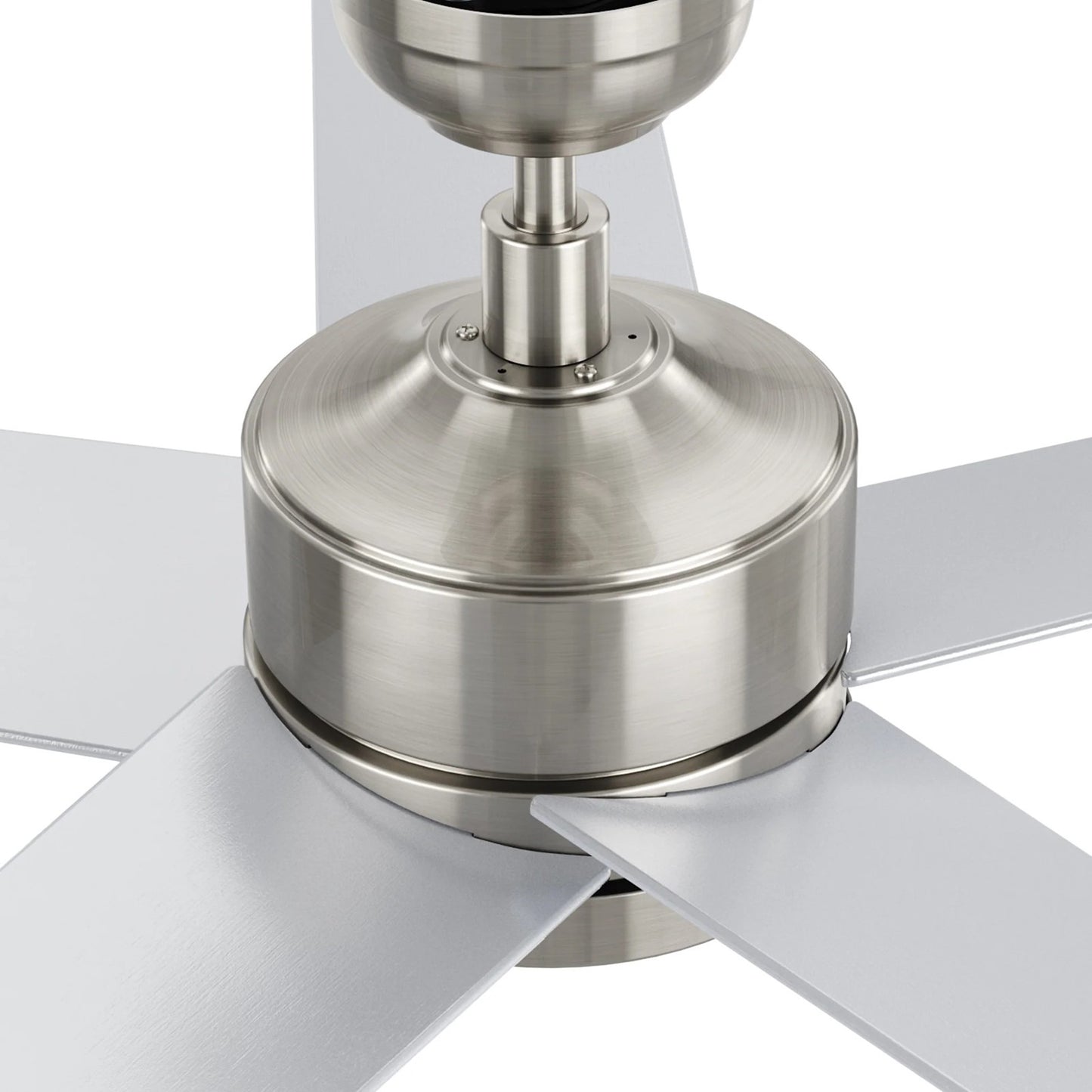 Carro Santana 52in Ceiling Fan | Modern Brushed Nickel Plywood Blades | Indoor Living Room & Bedroom | 52 x 52 x 15 in, DC | Model CFW525E5-N10-SJ-1