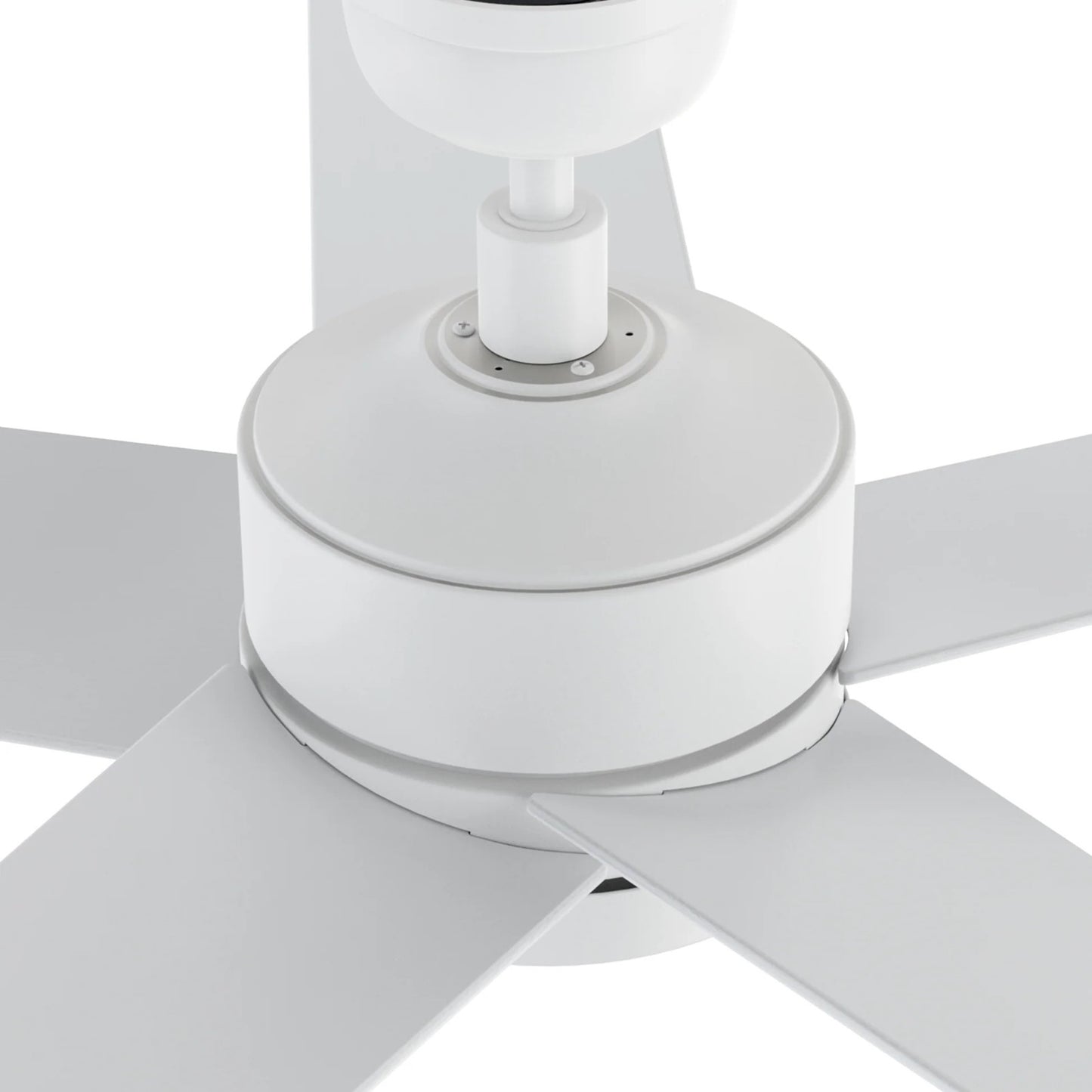 Carro Santana 52in Ceiling Fan | Modern White Plywood Blades | Indoor Living Room & Bedroom | 52 x 52 x 15 in, DC Motor, Wall | Model CFW525E5-N10-W1-1