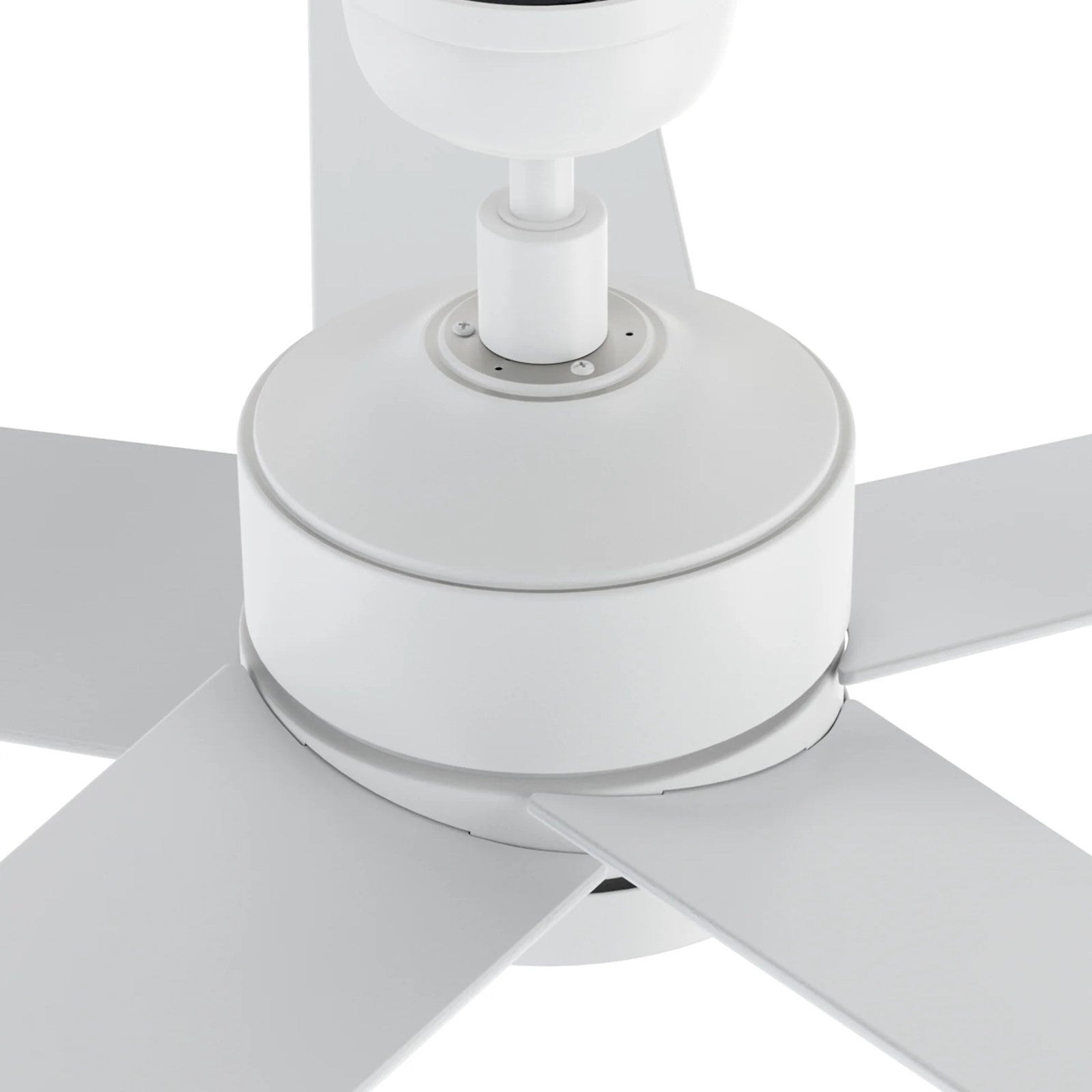 Carro Santana 52in Ceiling Fan | Modern White Plywood Blades | Indoor Living Room & Bedroom | 52 x 52 x 15 in, DC Motor, Wall | Model CFW525E5-N10-W1-1