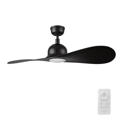 Carro Mako 42in 2-Blade Smart Ceiling Fan | Modern Black ABS and Integrated LED | Living Room & Bedroom | 13.6 x 42 x 42 in | Model SFR422G2-L11-B2-1