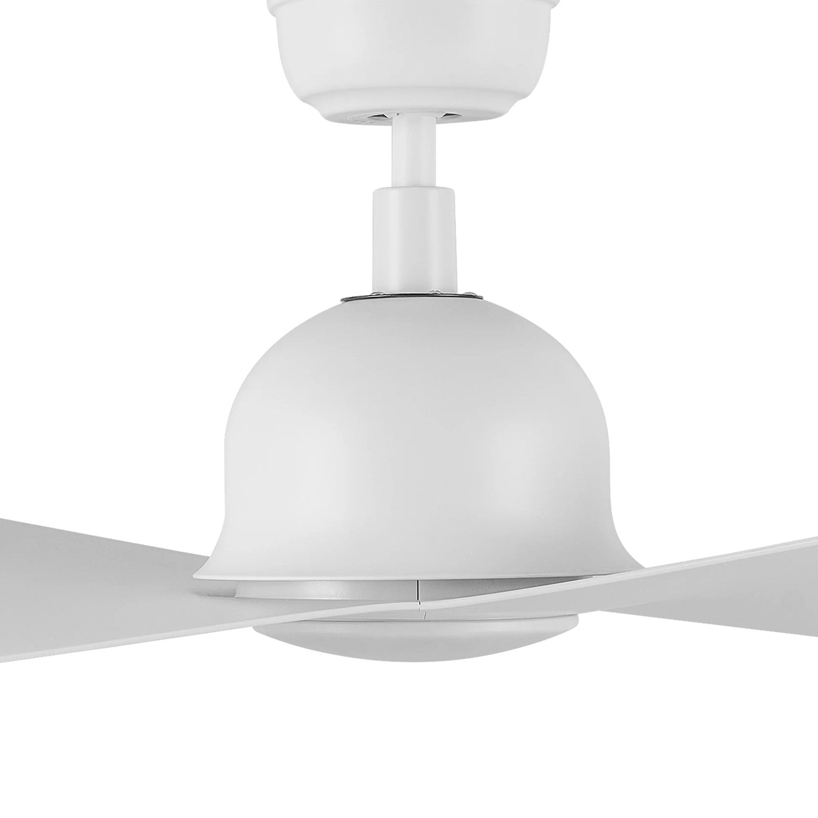 Carro Mako 42in 2-Blade Smart Ceiling Fan | Modern White ABS and Integrated LED | Living Room & Bedroom | 13.6 x 42 x 42 in | Model SFR422G2-L11-W1-1