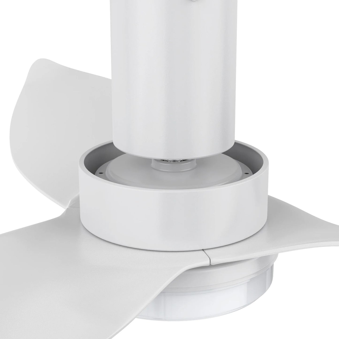 Carro Ryna 45in 3-Blade Flush Smart Ceiling Fan | Modern White ABS and Integrated LED | Indoor Living Room & Bedroom | 11.2 x | Model SFR453V2-L12-W1-1-FM