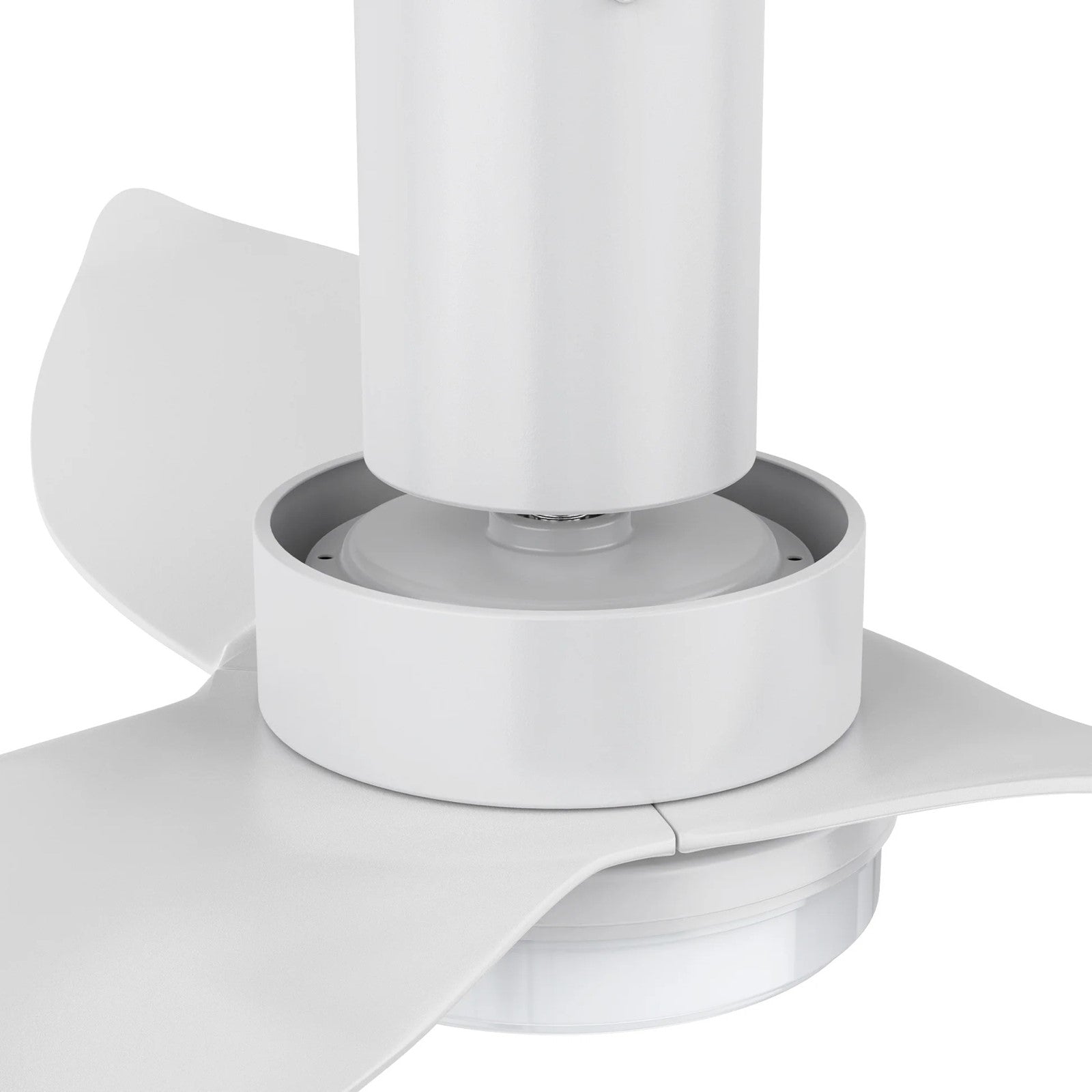 Carro Ryna 45in 3-Blade Flush Smart Ceiling Fan | Modern White ABS and Integrated LED | Indoor Living Room & Bedroom | 11.2 x | Model SFR453V2-L12-W1-1-FM