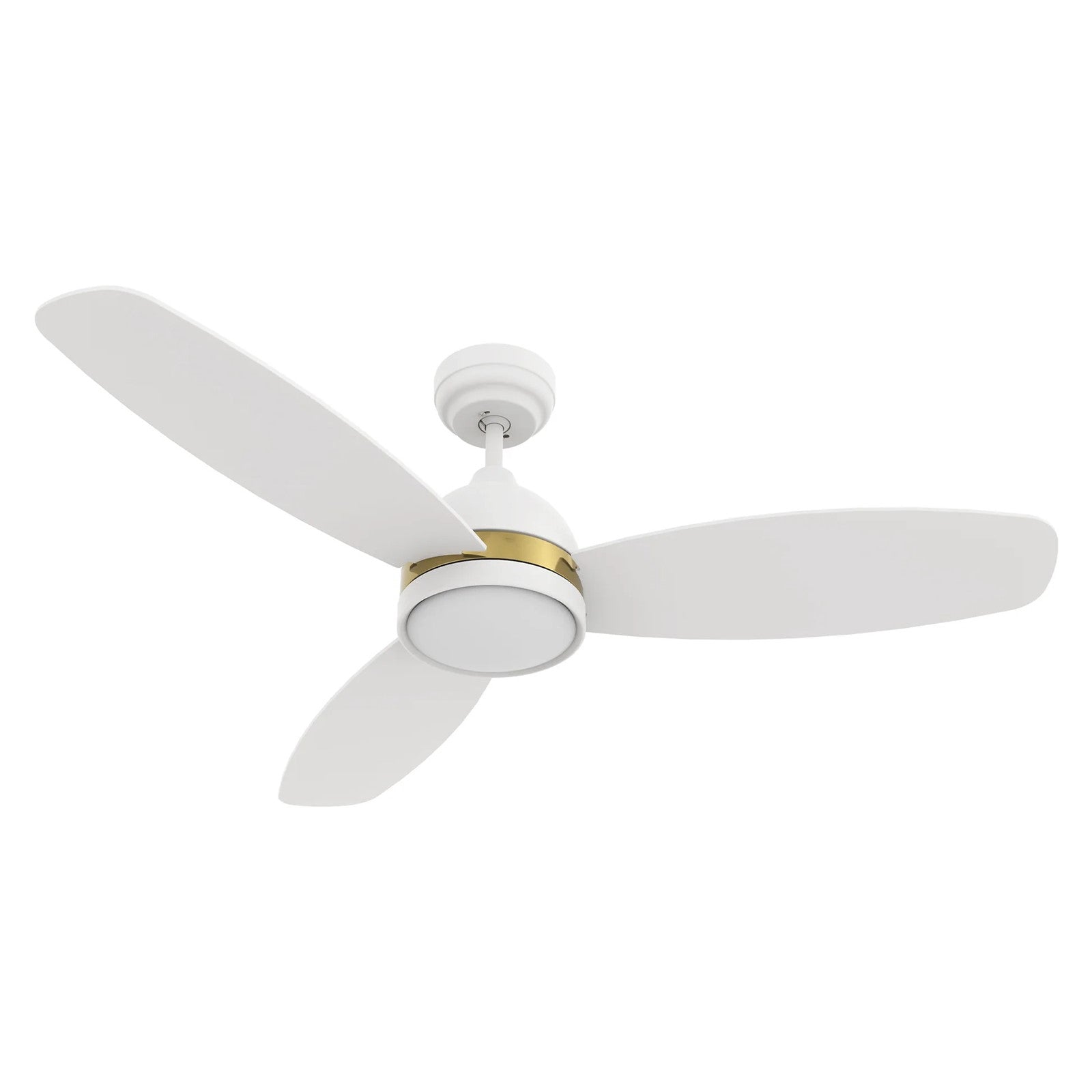 Carro Fremont 48in 3-Blade Smart Ceiling Fan | White Plywood | Living Room & Covered Patio | 48 x 48 x 14.6 in | Model SFR483Q5-L12-W1-1A