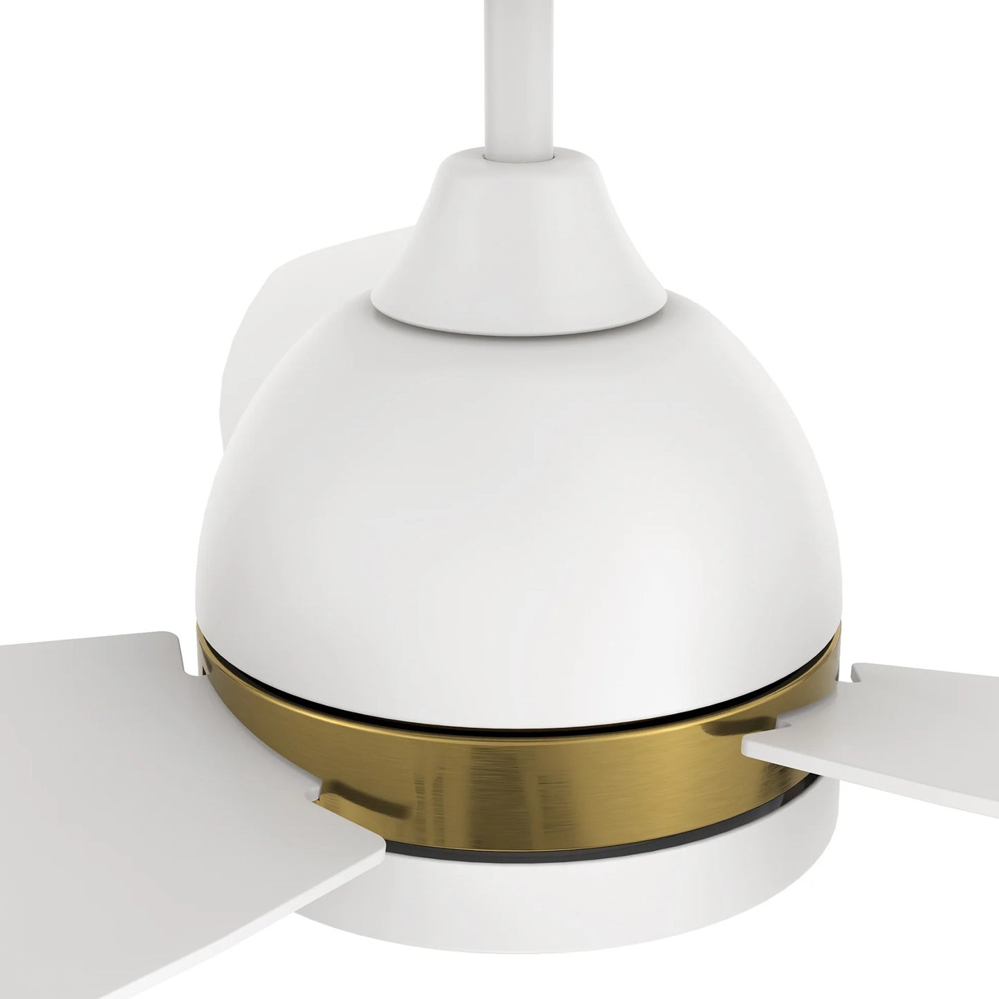 Carro Fremont 48in 3-Blade Smart Ceiling Fan | White Plywood | Living Room & Covered Patio | 48 x 48 x 14.6 in | Model SFR483Q5-L12-W1-1A
