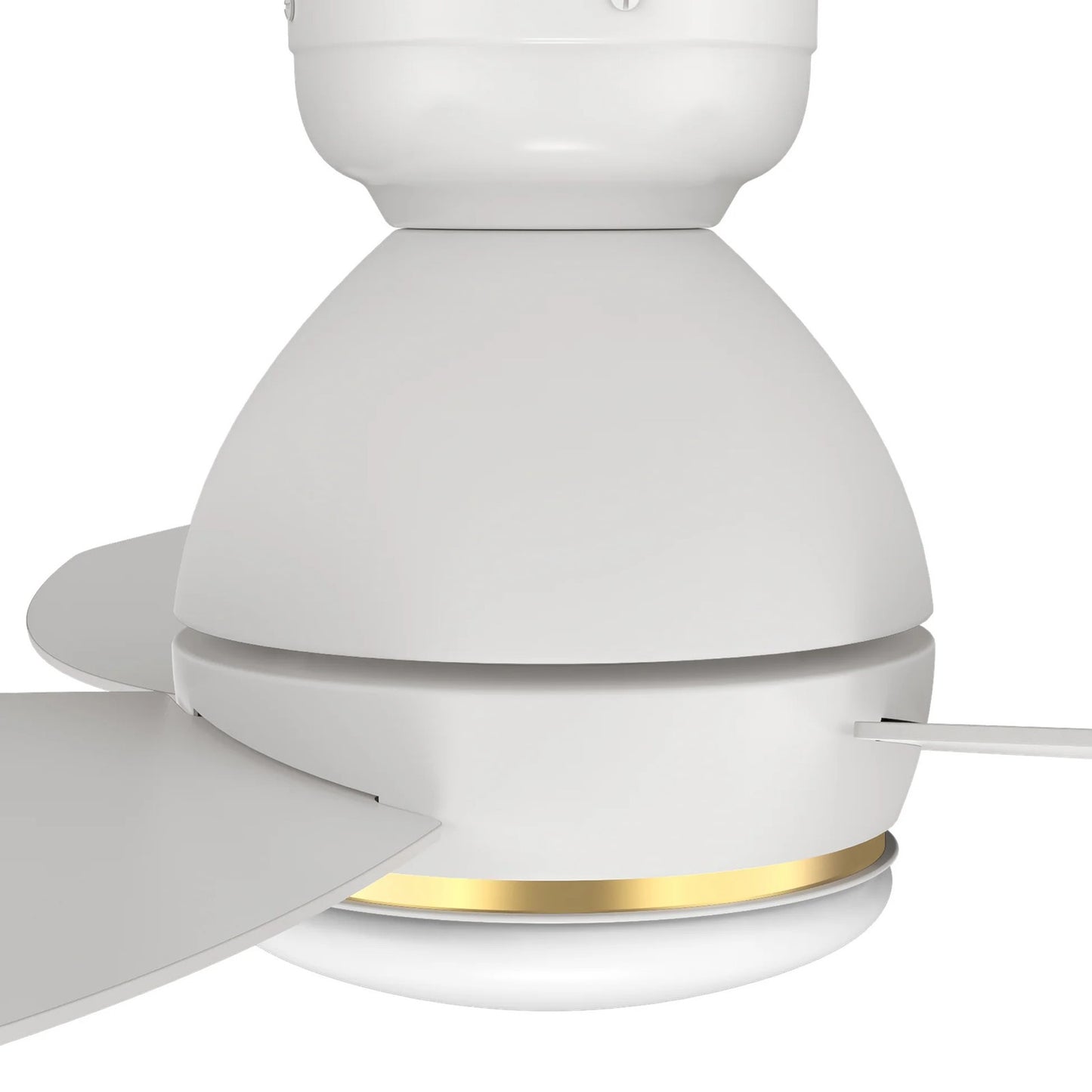 Carro Hobart 48in 3-Blade Flush Mount Smart Ceiling Fan | White Plywood Blades and Integrated LED | Large Living Room & | Model SFR483Q6-L12-W1-1-FM