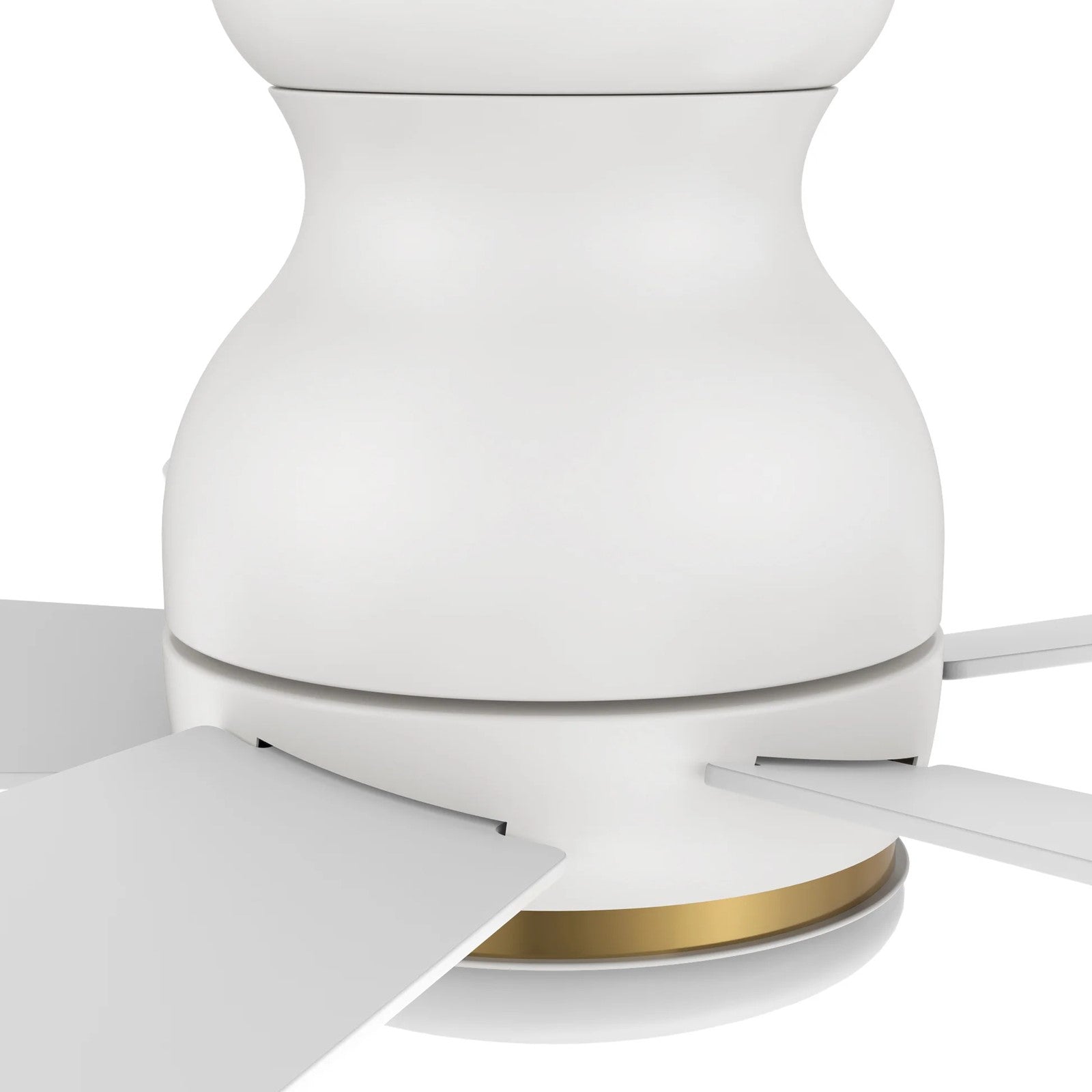 Carro Dubois 48in 5-Blade Flush Ceiling Fan | White Plywood and Integrated LED | Living Room & Covered Patio | 48 x 48 x 12.4 | Model SFR485Q-L12-W1-1-FM