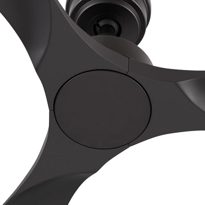 Carro Kiama 52in 3-Blade Smart Ceiling Fan | Black ABS Blades with Remote | Living Room & Bedroom | 52 x 52 x 11.7 in, Standard | Model SFR523A-N10-B2-1