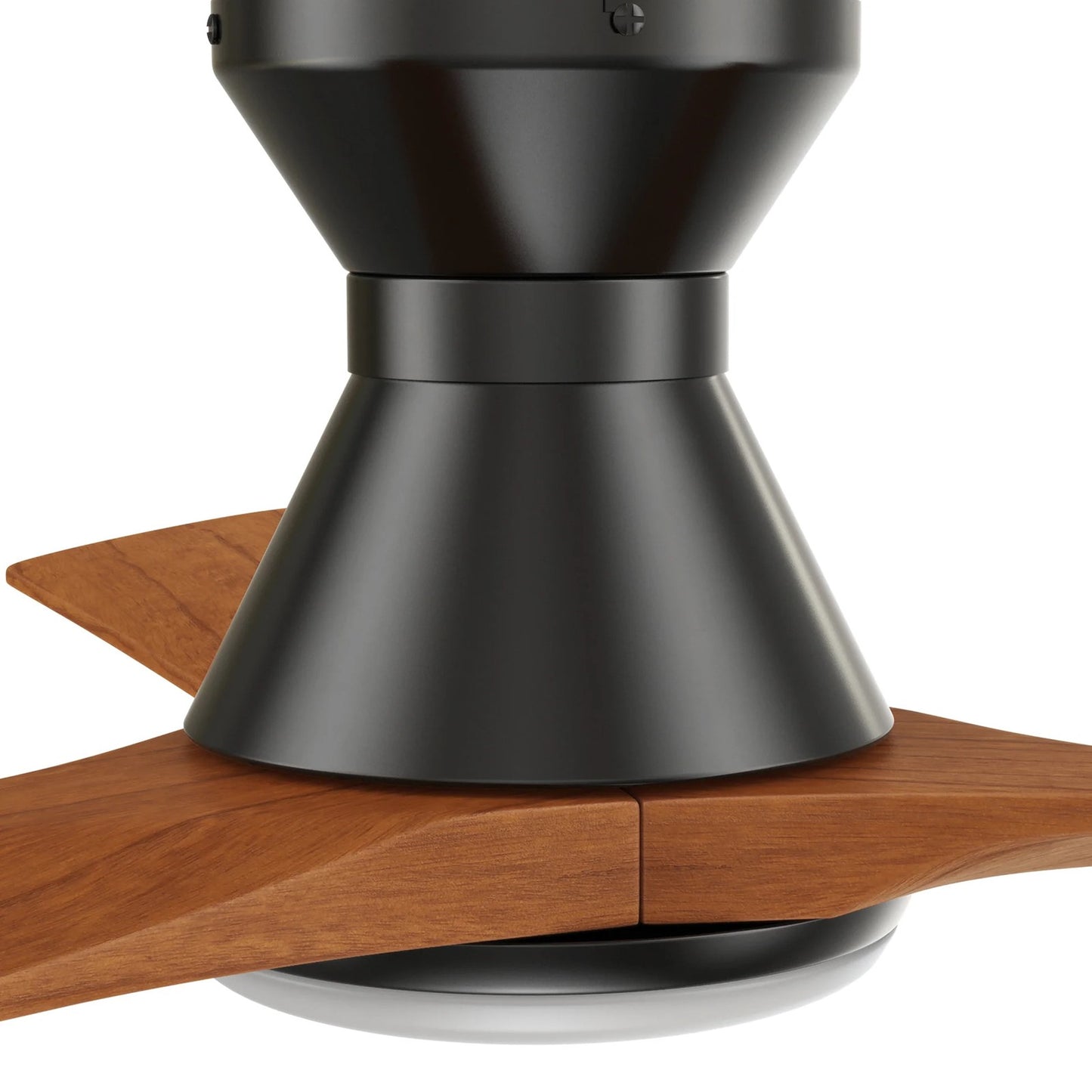 Carro Nicolet 52in Flush Mount Smart Ceiling Fan | Black Antique Walnut Solid Wood Blades | Living Room & Covered Patio | 52 | Model SFR523A2-L12-BM2-1-FM