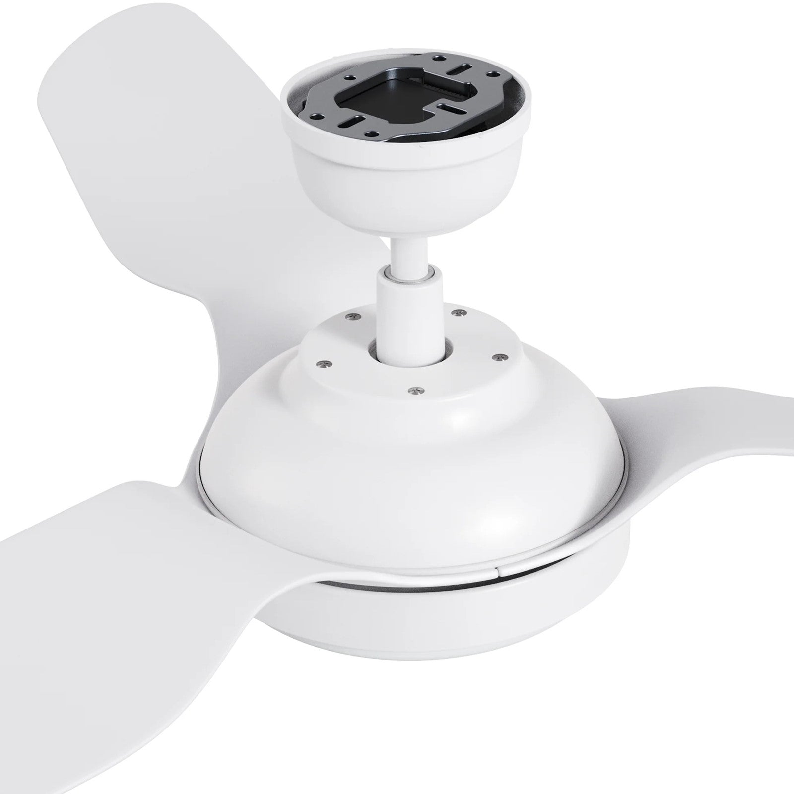 Carro Vena 52in 3-Blade Smart Ceiling Fan | Modern White PP Blades | Living Room & Covered Patio | 13.6 x 52 x 52 in | Model SFR523F2-L12-W1-1