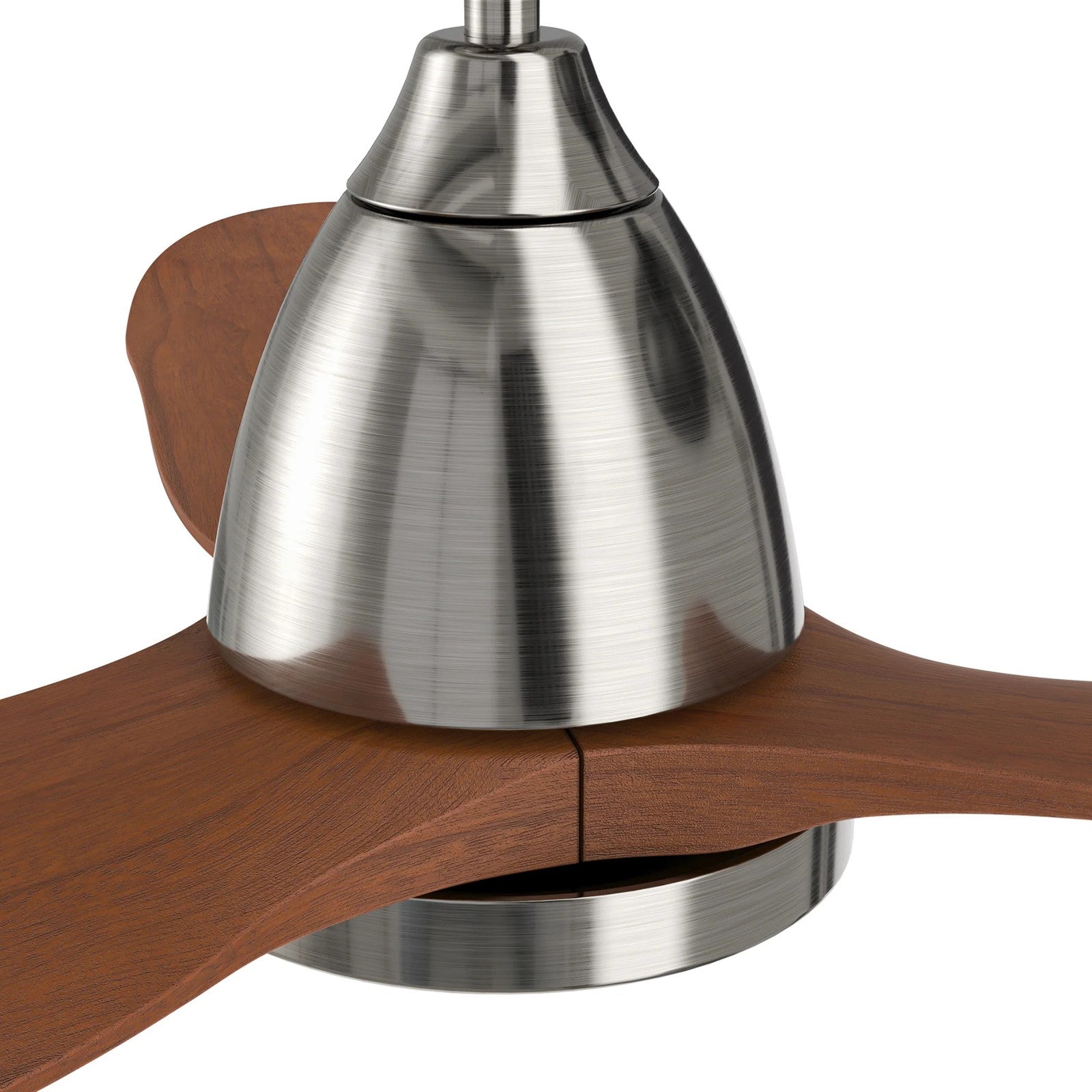 Carro Garrick 52in 3-Blade Smart Ceiling Fan | Brushed Nickel Solid Wood Blades and Integrated LED | Living Room & Covered | Model SFR523F3-L12-SM2-1