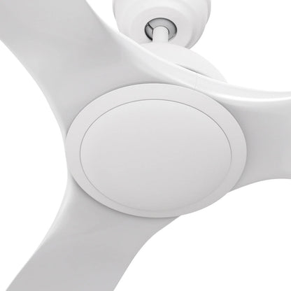 Carro Cranston 52in Smart Ceiling Fan | Modern White ABS Blades | Living Room & Bedroom | 52 x 52 x 13.8 in, 10-Speed DC Motor | Model SFR523K-N10-W1-1