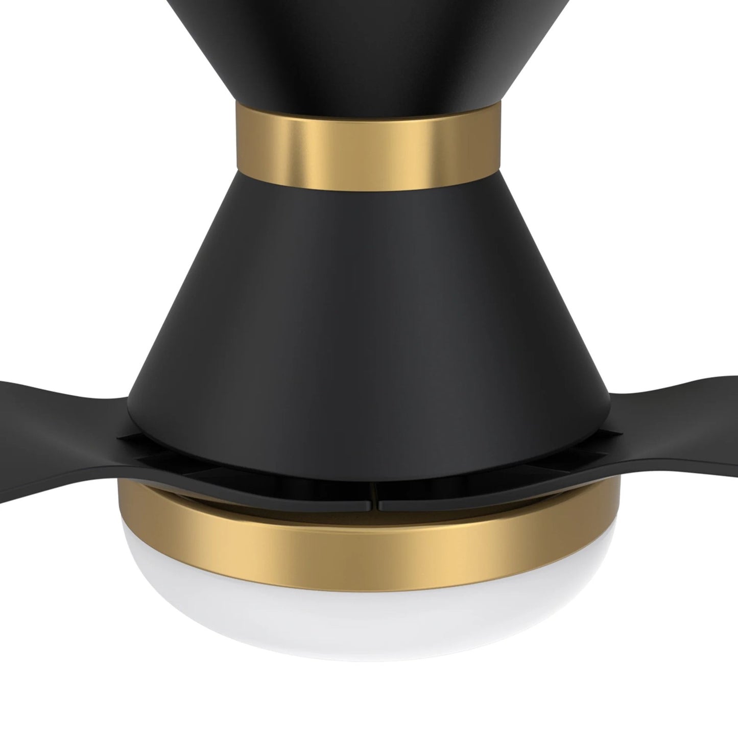 Carro Spezia 52in 3-Blade Smart Ceiling Fan | Modern Black Glass Fiber Reinforced Polypropylene Blades | Living Room & | Model SFR523P1-L22-B2-1-FMA