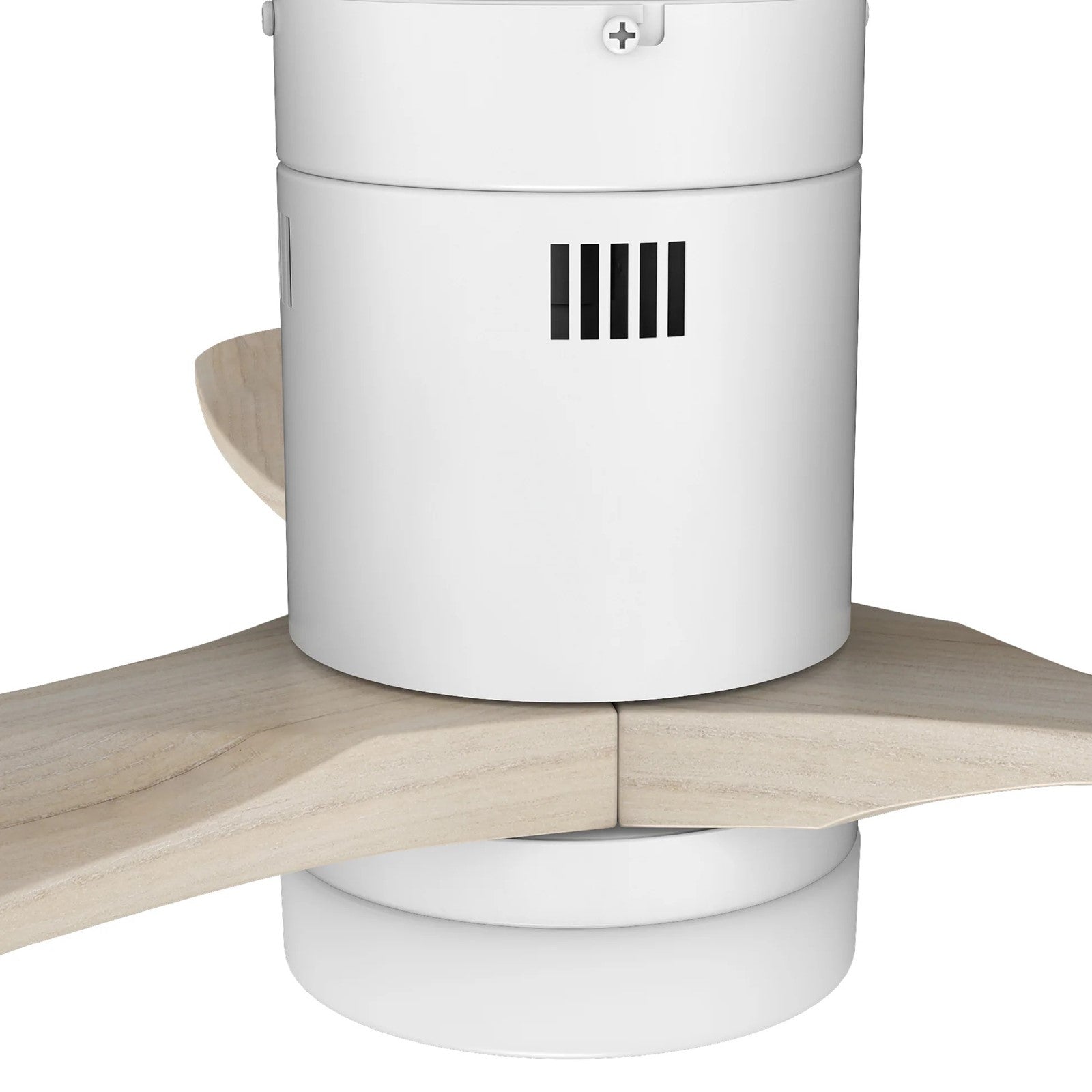 Carro Labelle 52in 3-Blade Smart Ceiling Fan | Modern White Solid Wood Blades | Living Room & Bedroom | 52 x 52 x 11.8 in | Model SFR523P3-L12-WM1-1-FM