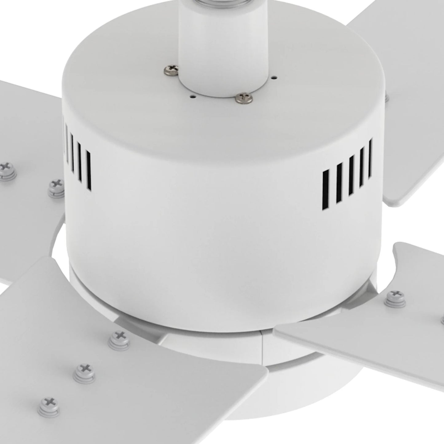 Carro Montgomery 52in 4-Blade Smart Ceiling Fan | Modern White Plywood Blades and White Finish | Living Room & Bedroom | 52 x 52 | Model SFR524G3-L11-W1-1