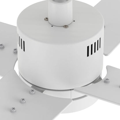 Carro Montgomery 52in 4-Blade Smart Ceiling Fan | Modern White Plywood Blades and White Finish | Living Room & Bedroom | 52 x 52 | Model SFR524G3-L11-W1-1