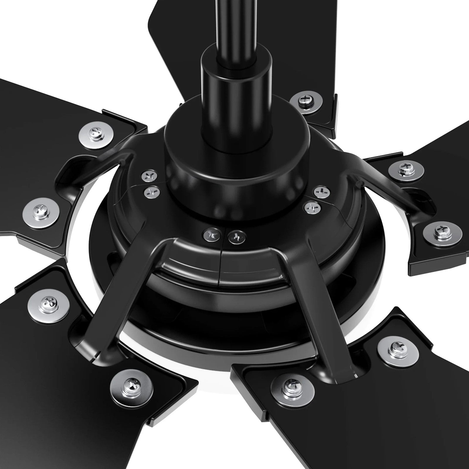 Carro Kaj 52in 5-Blade Smart Ceiling Fan | Modern Black Walnut Plywood and Glass LED | Living Room & Covered Patio | 13.7 x 52 x | Model SFR525B-L22-B5-1