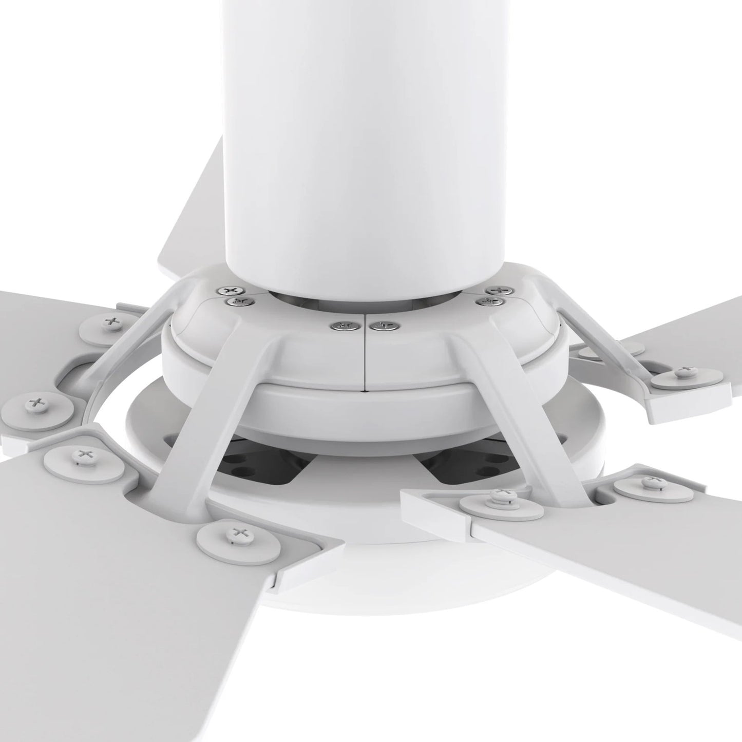 Carro Kaj 52in 5-Blade Smart Ceiling Fan | White Plywood Blades and Glass Shade | Living Room & Covered Patio | 52 x 52 x 12 | Model SFR525B-L22-W1-1-FM