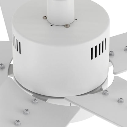 Carro Montgomery 52in 5-Blade Smart Ceiling Fan | Modern White and Plywood Blades | Living Room & Bedroom | 13.2 x 52 x 52 in | Model SFR525G3-L11-W1-1