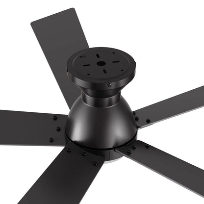 Carro Ascender 52in 5-Blade Ceiling Fan | Black Barnwood Plywood Blades | Living Room, Bedroom & Covered Patio | 52 x 52 x | Model SFR525J1-L11-BG-1-FM