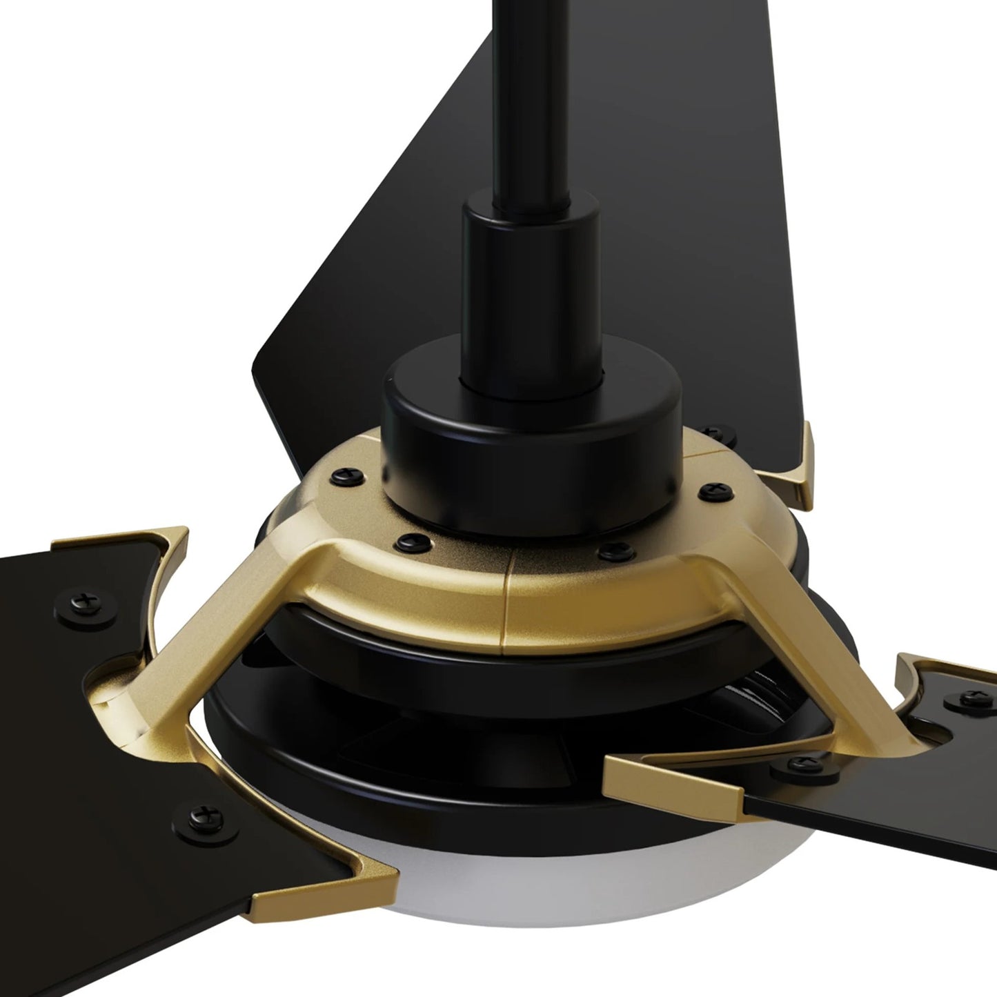 Carro Kaj 56in 3-Blade Smart Ceiling Fan | Black Gold Plywood Blades and Integrated LED | Living Room & Covered Patio | 56 x 56 | Model SFR563B-L12-B2-1G