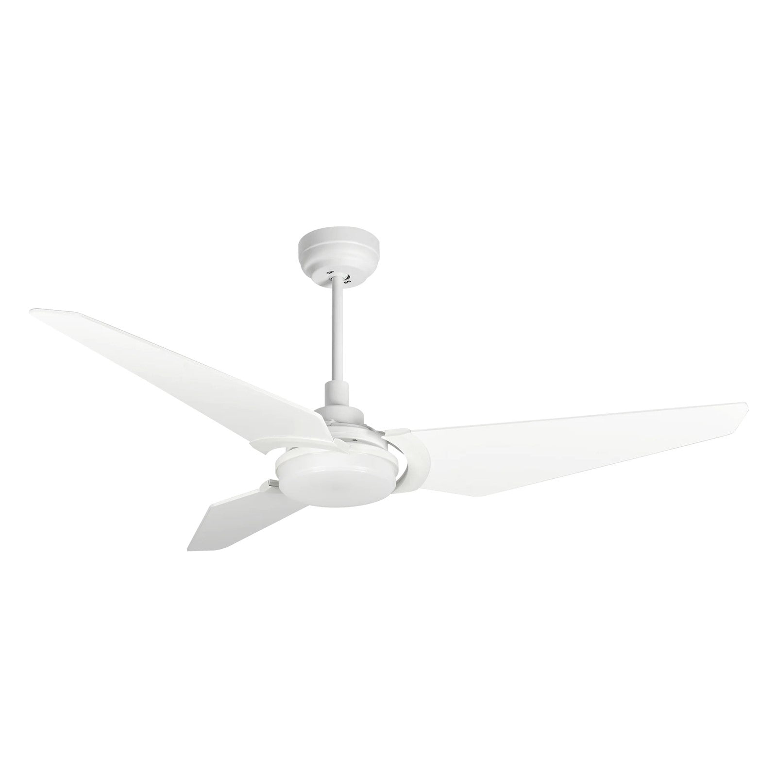 Carro Kaj 56in 3-Blade Smart Ceiling Fan | White Plywood Blades | Living Room & Covered Patio | 56 x 56 x 13.4 in | Model SFR563B-L12-W1-1