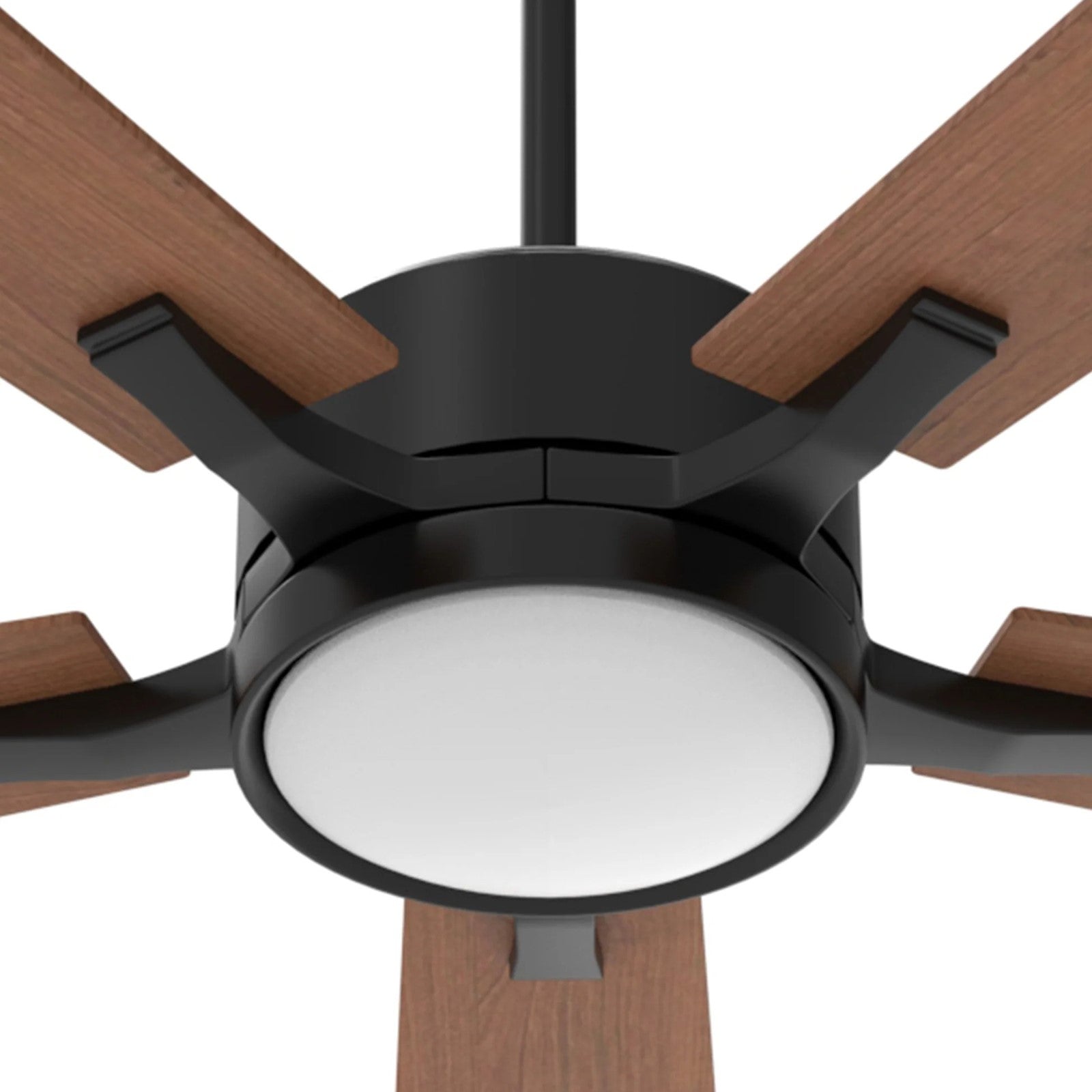 Carro Appleton 56in 5-Blade Smart Ceiling Fan | Black Cherry Plywood Blades and Integrated LED | Living Room & Covered Patio | 56 | Model SFR565E-L12-B3-1