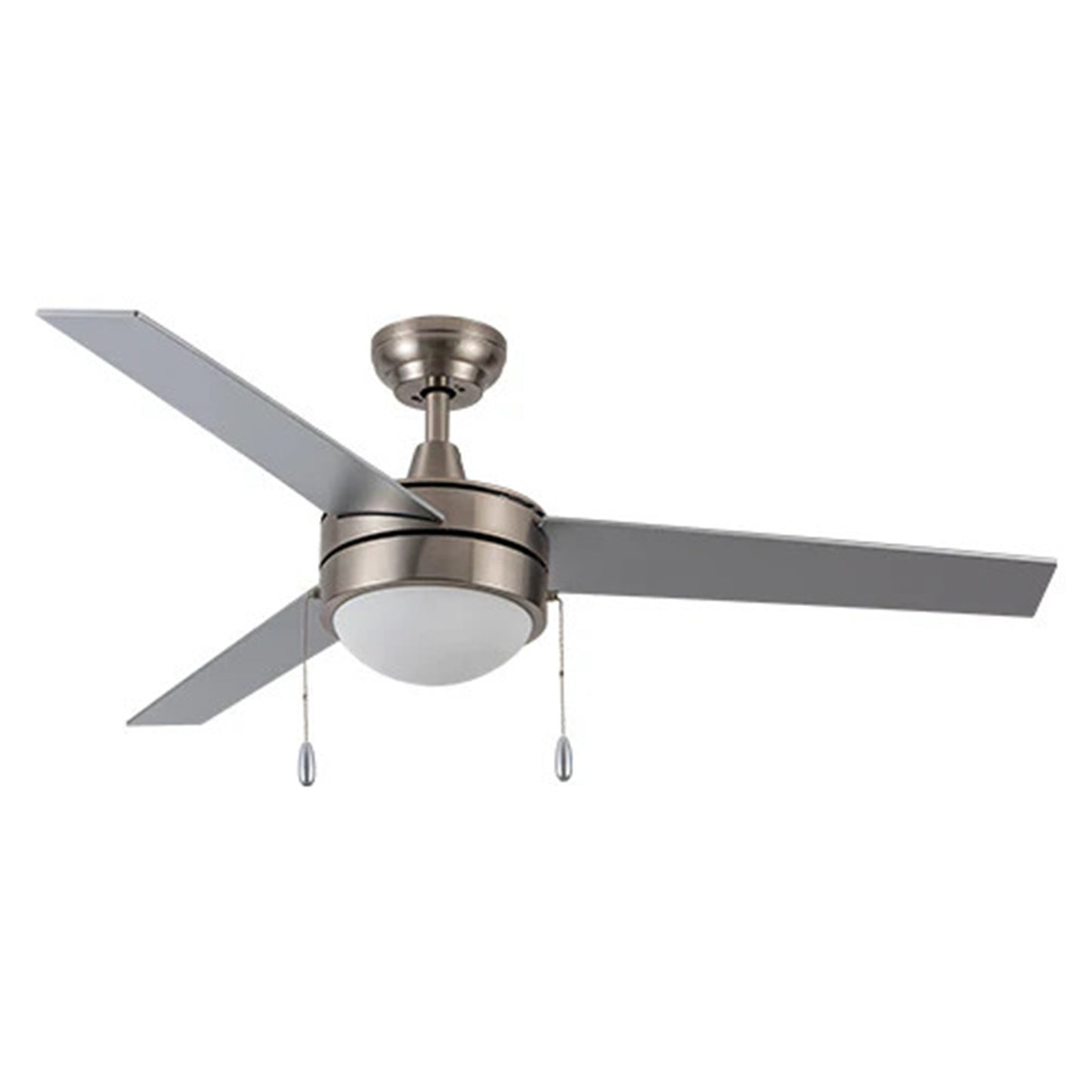 Carro Everett 48in 3-Blade Ceiling Fan | Brushed Nickel Plywood Blades | Living Room & Bedroom | 48 x 48 x 16 in | Model VWGA-483C-L11-SC-1
