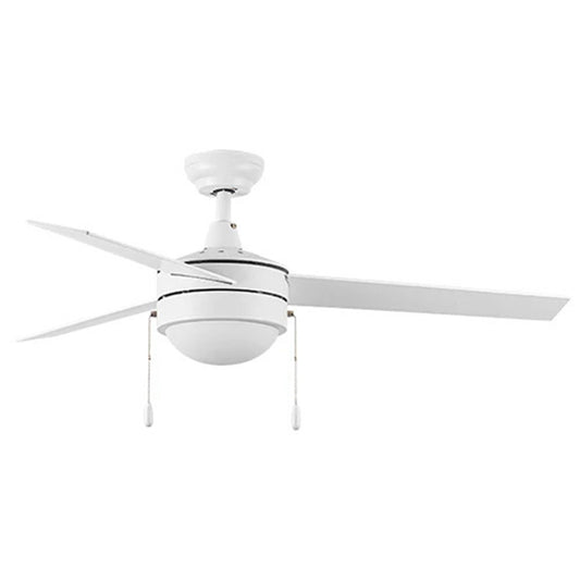 Carro Everett 48in 3-Blade Ceiling Fan | White Plywood Blades | Living Room & Bedroom | 48 x 48 x 16 in | Model VWGA-483C-L11-W1-1