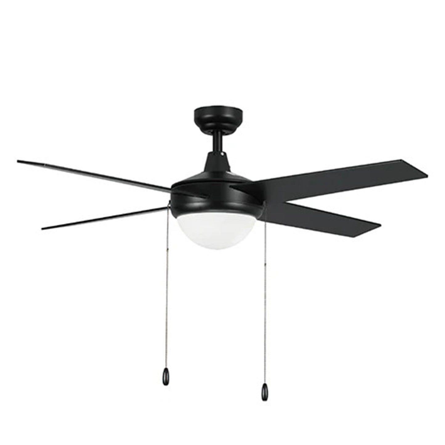 Carro Everett 48in 4-Blade Ceiling Fan | Black Plywood Blades | Living Room & Bedroom | 48 x 48 x 16 in | Model VWGA-484C-L11-B2-1