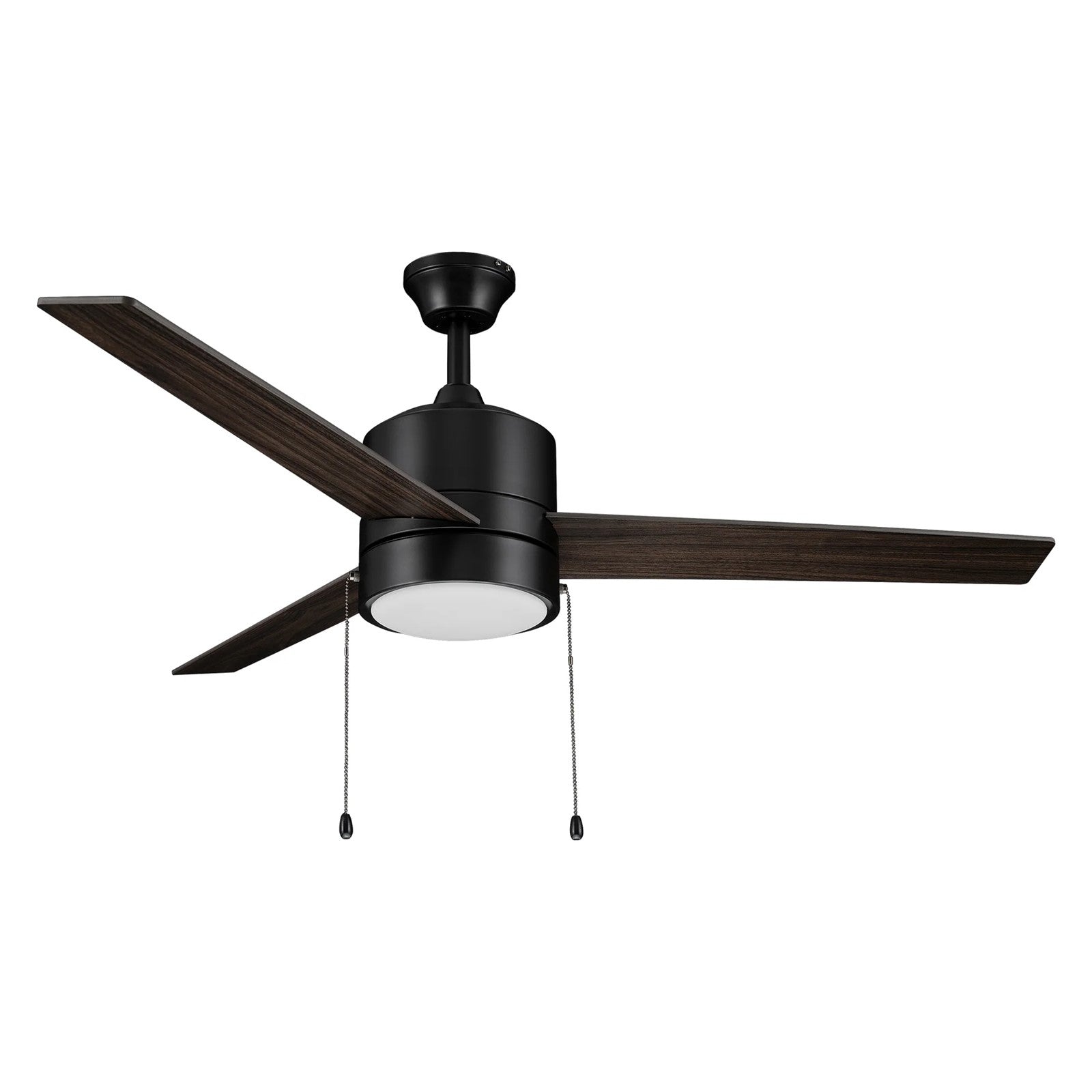 Carro Flint 52in 3-Blade Ceiling Fan | Black Barnwood Plywood Blades and Integrated LED | Living Room & Bedroom | 52 x 52 x | Model VWGA-523A5-L12-BG-1